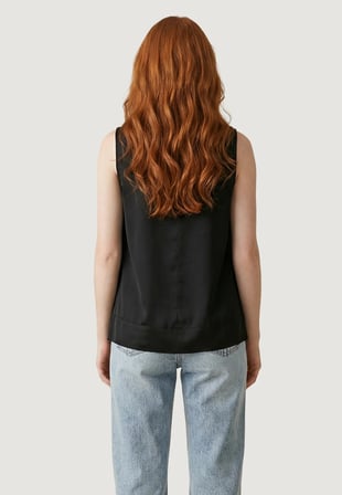 ONLDORSI ARIS SL LOOSE TOP WVN CC Kadın Siyah Bluz - 15364286