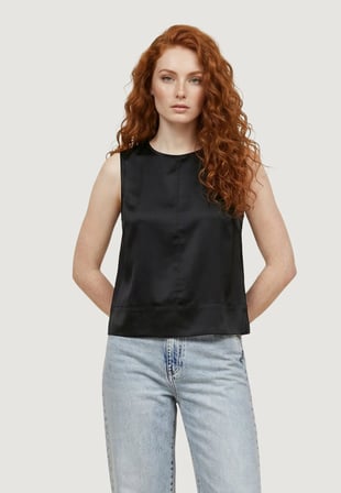 ONLDORSI ARIS SL LOOSE TOP WVN CC Kadın Siyah Bluz - 15364286