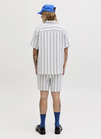Jack & Jones Beyaz Erkek Chino Şort 12274413 JPSTJAIDEN COBA JOG SHORTS