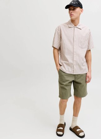 Jack & Jones Chino Şort Yeşil 12273005 JPSTKARL BARRETCHINO SHORT