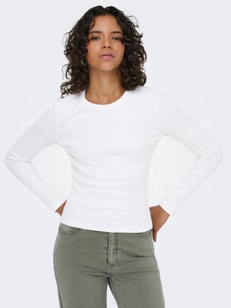 Only Onlval L/S O-Neck Top Kadın Uzun Kollu T-shirt 15371305