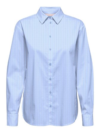 ONLBERSA LS SLIT DETAIL SHIRT  WVN CC Kadın Mavi Gömlek - 15364453