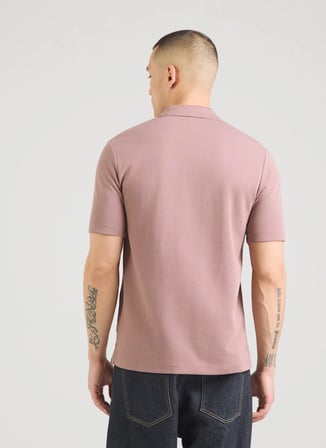 Jack & Jones Pembe Erkek Regular Fit Polo T-Shirt 12292992 JPRBLAETHAN SS ZIP POLO SN