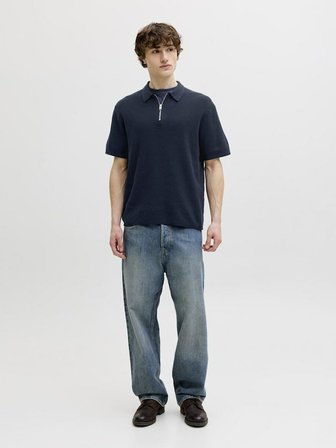 Jack Jones Max Relax Fit Tiriko Knıt Polo Yaka Erkek Tişört 12288544