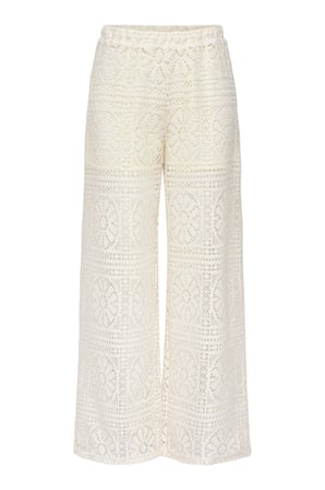 Only ONLLIAN Lace Kadın Pantolon Geniş Paça Dantel Detaylı Şık Günlük 
