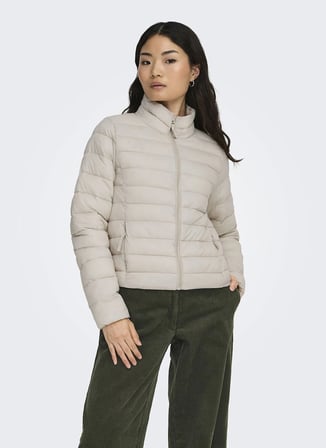 ONLY Bej Kadın Kapitone Mont 1535196714-0002 TCX
