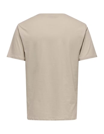 Only & Sons Onsembroidery Reg SS Tee Erkek T-Shirt Gri (22033259)