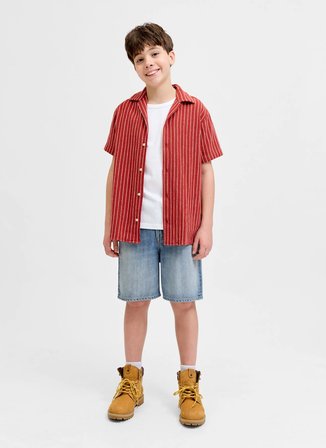 Jack & Jones Beyaz Erkek Çocuk Baskılı T-Shirt 12289956