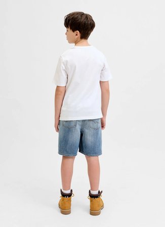 Jack & Jones Beyaz Erkek Çocuk Baskılı T-Shirt 12289956