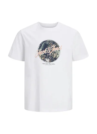 Jack & Jones Beyaz Erkek Çocuk Baskılı T-Shirt 12289893