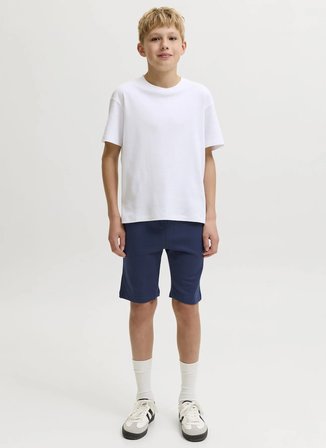 Jack & Jones Lacivert Erkek Çocuk Baskılı Şort 12289978