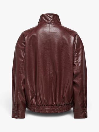 ONLJULIA FAUX LEATHER OVZ. BOMBER OTW Erkek Kahverengi Mont - 15373024