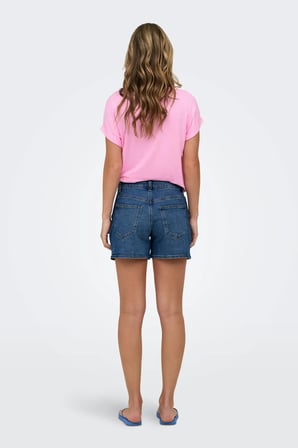 Only Onlphine Pamuklu Regular Fit Kot Short Bayan SHORT 15372986 MAVİ