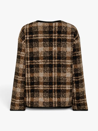 ONLANNI BOUCLE JACKET CC OTW Kadın Kahverengi Mont - 15373564