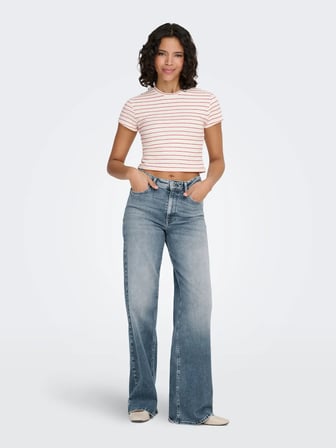 Only Onlanıts S/S O-Neck Kadın Crop T-shirt 15368322