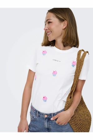 Only Kıta Regular Fit Kadın Tişört 15368885
