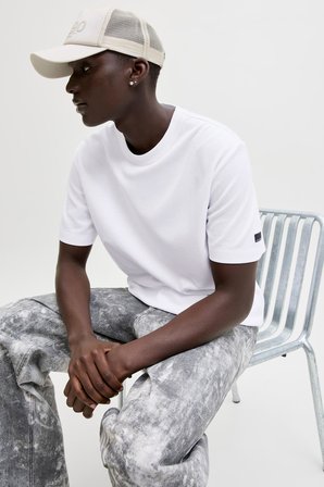 Jack & Jones Core Erkek Tişört Logo Detaylı Kısa Kollu Bisiklet Yaka 