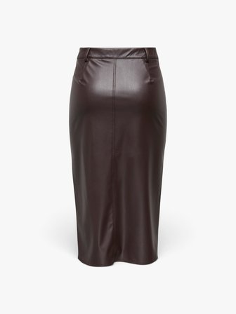ONLBITTEN FAUX LEATH PENCIL SKIRT CC OTW  Kırmızı Etek - 15373299