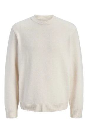 Jack & Jones Erkek Jornorrebro Catskılls Knıt Crew Neck Sn Beyaz Kazak -12293244