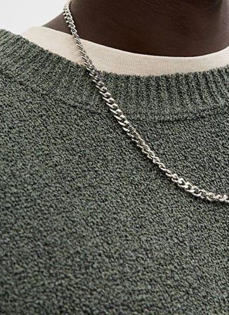 Jack & Jones Yeşil Erkek Yuvarlak Yaka Kazak 12293244 JORNORREBRO CATSKILLS