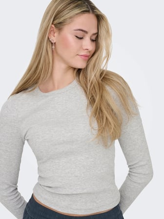 Only Onlval L/S O-Neck Top Kadın Uzun Kollu T-shirt 15371305