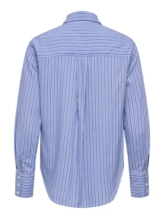 ONLBERIT LIFE L/S SHIRT NOOS WVN Kadın Mavi UK Gömlek - 15320243