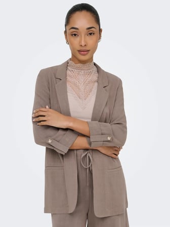 Only Kadın Şal Yaka Blazer Kahverengi Ceket - 15322274