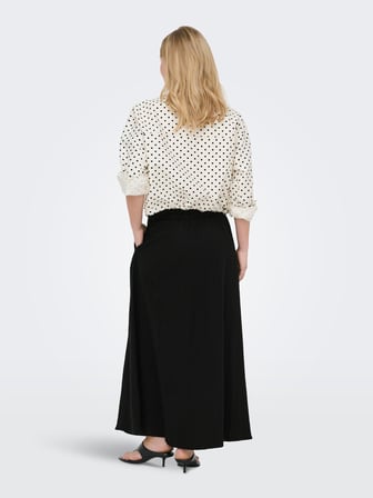 ONLTIZANA LONG SKIRT WVN NOOS Kadın Siyah Etek - 15372613