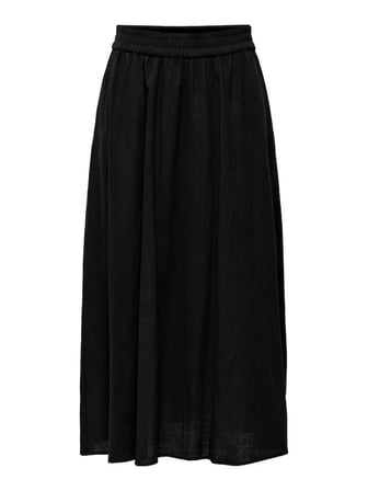 ONLTIZANA LONG SKIRT WVN NOOS Kadın Siyah Etek - 15372613