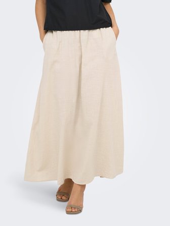 ONLTIZANA LONG SKIRT WVN NOOS Kadın Gri Etek - 15372613