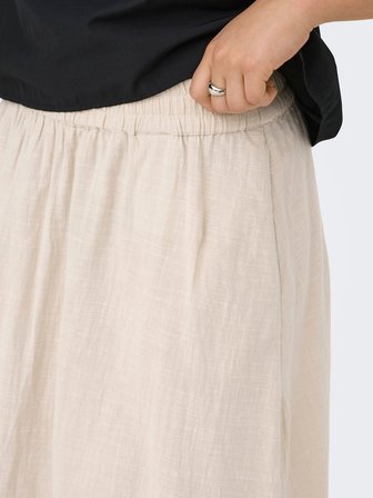 ONLTIZANA LONG SKIRT WVN NOOS Kadın Gri Etek - 15372613