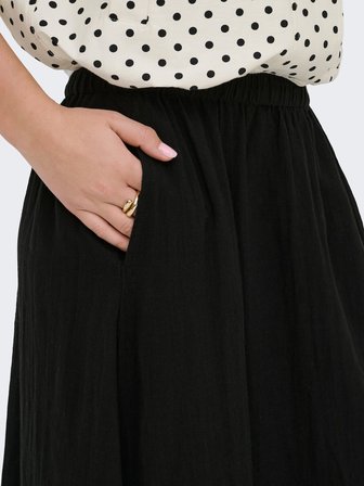 ONLTIZANA LONG SKIRT WVN NOOS Kadın Siyah Etek - 15372613