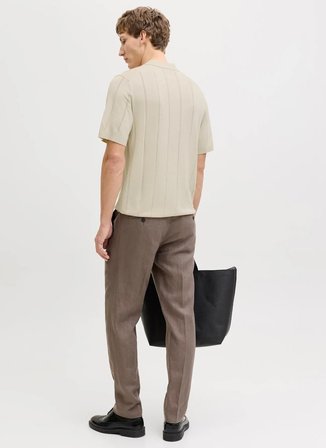 Jack & Jones Ekru Erkek Comfort Fit Kazak 12291042 JPRBLAWILLIAM KNIT POLO