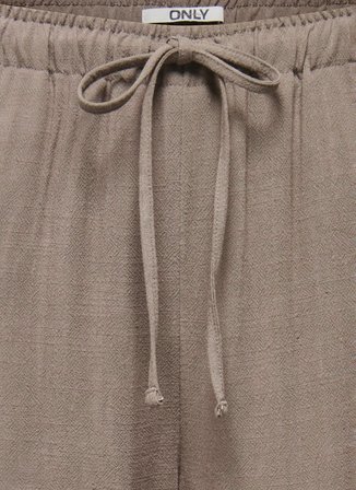 ONLY Açık Kahve Kadın Pantolon ONLSIESTA MW PULL-UP LINEN BL PNT N