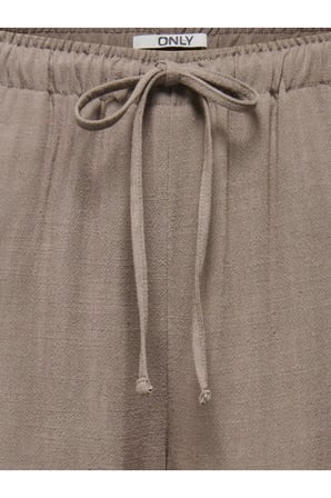 Only Açık Kahve Kadın Pantolon ONLSIESTA MW PULL-UP LINEN BL PNT N - 15322263