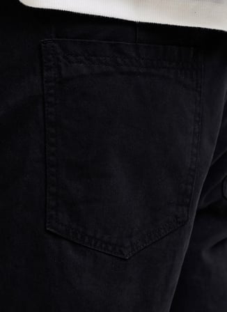 Jack & Jones Siyah Erkek Geniş Fit Chino Pantolon 12292206 JPSTEVAN JETT CHINO LN