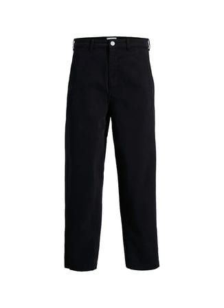 Jack & Jones Siyah Erkek Geniş Fit Chino Pantolon 12292206 JPSTEVAN JETT CHINO LN