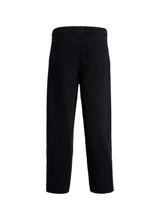 Jack & Jones Siyah Erkek Geniş Fit Chino Pantolon 12292206 JPSTEVAN JETT CHINO LN