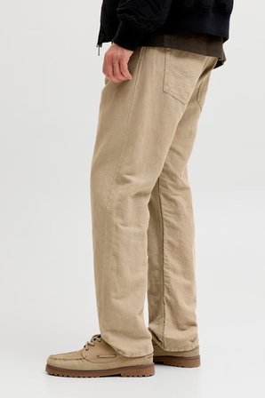 Jack & Jones Pants Studio Jpstchris Keten ve Pamuk Karışımlı Pantolon Erkek PANTOLON 12293296 BEJ