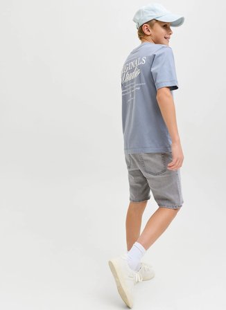 Jack & Jones Gri Erkek Çocuk Denim Şort 12291035