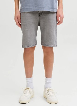 Jack & Jones Gri Erkek Çocuk Denim Şort 12291035
