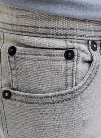 Jack & Jones Gri Erkek Çocuk Denim Şort 12291035