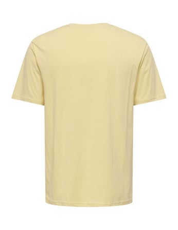 Only & Sons Onsembroidery Reg SS Tee Erkek T-Shirt Sarı (22033259)