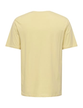 Only & Sons Onsembroidery Reg SS Tee Erkek T-Shirt Sarı (22033259)