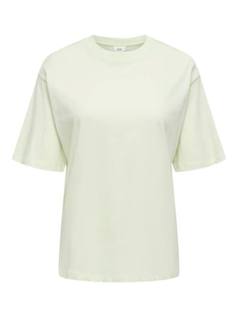 Only JDY Kadın Yuvarlak Yaka Bol Kesim Yeşil T-Shirt - 15366305