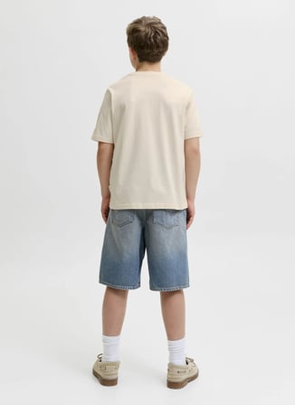 Jack & Jones Krem Erkek Çocuk Baskılı T-Shirt 12293108
