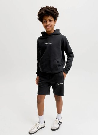 Jack & Jones Siyah Erkek Çocuk Nakışlı Şort 12292805