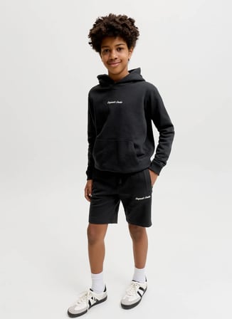 Jack & Jones Siyah Erkek Çocuk Nakışlı Şort 12292805