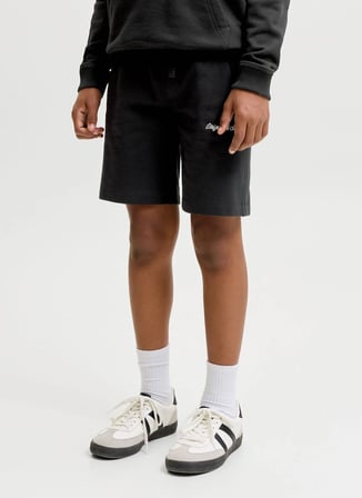 Jack & Jones Siyah Erkek Çocuk Nakışlı Şort 12292805
