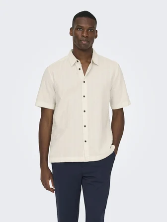 ONSWILSON REG SS 030 SHIRT Erkek Beyaz Gömlek - 22037198